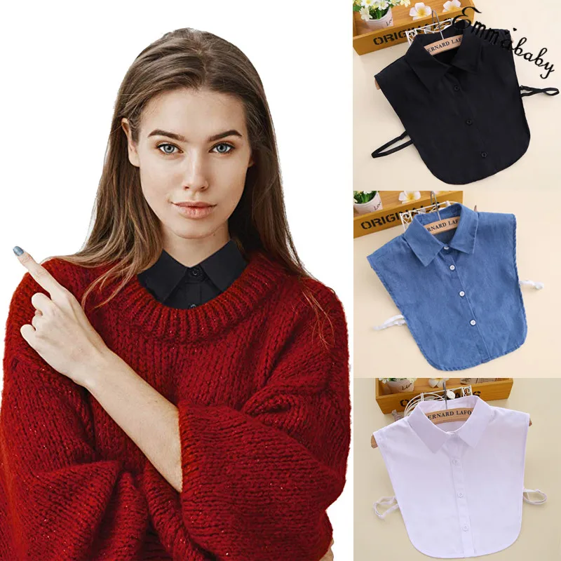 Women Ladies Fake False Lapel Half Shirt Style Blouse Detachable Removable Collar Unisex Men Women Accessories Neck Decor
Women Ladies Fake False Lapel Half Shirt Style Blouse Detachable Removable Collar Unisex Men Women Accessories Neck Decor