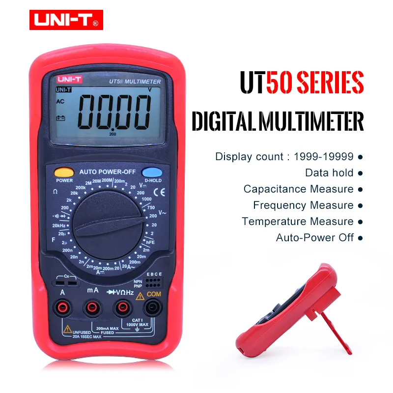 

UNI-T Multi-function high-precision digital multimeter UT51/UT52/UT53/UT55/UT56/Voltmeter Ammeter Ohmmeter Electrical Meter