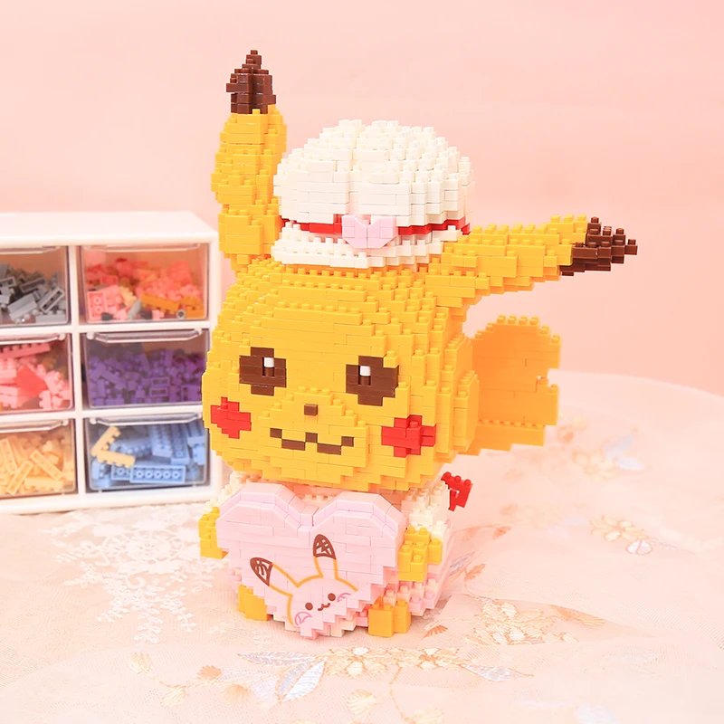 Building Blocks Pokemon Anime Figure Pikachu Stacking Toys Anti-Stress Duplo Compatible Blocks Mini Kids Hobbies Toys Gift 
Building Blocks Pokemon Anime Figure Pikachu Stacking Toys Anti-Stress Duplo Compatible Blocks Mini Kids Hobbies Toys Gift