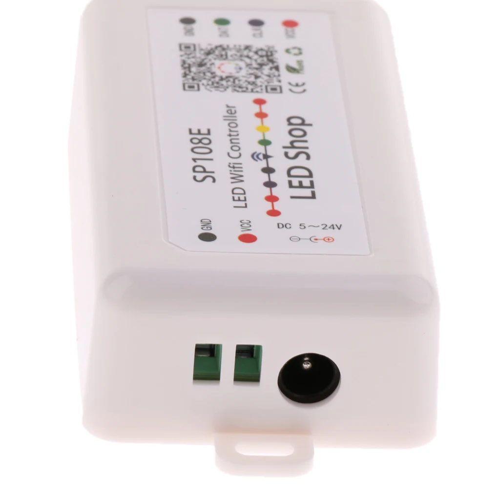 Brightness Adjustable WiFi Wireless LED Smart Controller for WS2811/2812 RGB LED Strip Lights
Brightness Adjustable WiFi Wireless LED Smart Controller for WS2811/2812 RGB LED Strip Lights