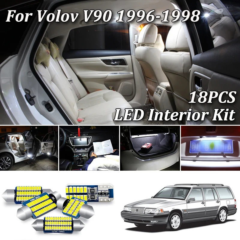 18Pcs No Error White Canbus For Volvo V90 964 Wagon LED Interior Light + License Plate Lamp Kit (1996-1998)
18Pcs No Error White Canbus For Volvo V90 964 Wagon LED Interior Light + License Plate Lamp Kit (1996-1998)