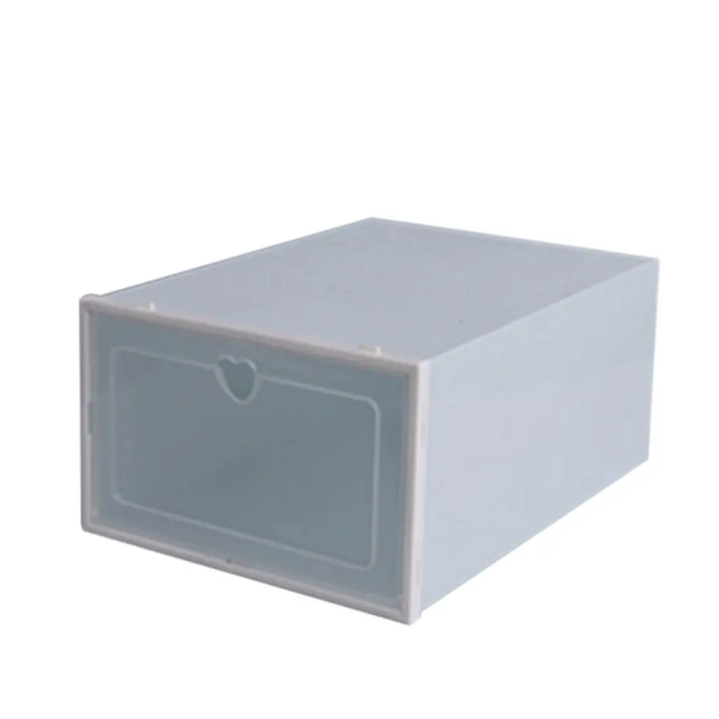 Transparent Plastic Shoe Box Shoe Storage Box Shoe Box Shoe Box Flip Cover Drawer Shoe Storage Artifact Thickening
Transparent Plastic Shoe Box Shoe Storage Box Shoe Box Shoe Box Flip Cover Drawer Shoe Storage Artifact Thickening
