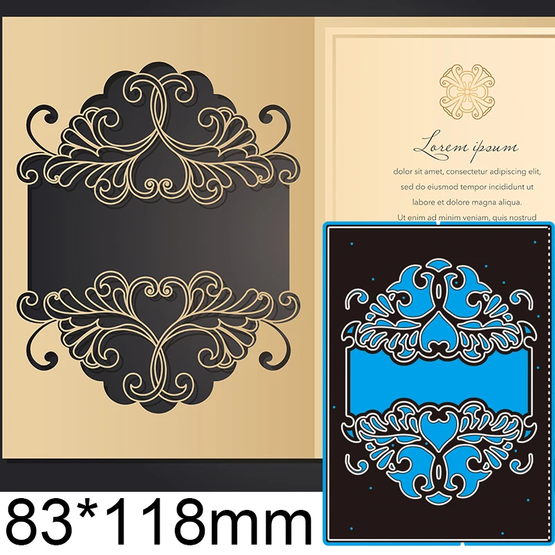 Metal Cutting Dies Hollow Pattern Greeting Card New Scrapbook paper decoration template Embossing DIY Paper Card Craft 83*118mm
Metal Cutting Dies Hollow Pattern Greeting Card New Scrapbook paper decoration template Embossing DIY Paper Card Craft 83*118mm