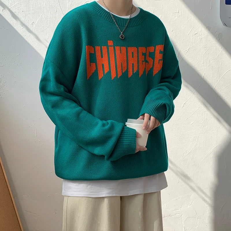 Men's Oversized Sweaters Fashion Full Sleeve Pullove Men Clothing 2021 Autumn Letter Knitted Sweater for Man
Men's Oversized Sweaters Fashion Full Sleeve Pullove Men Clothing 2021 Autumn Letter Knitted Sweater for Man