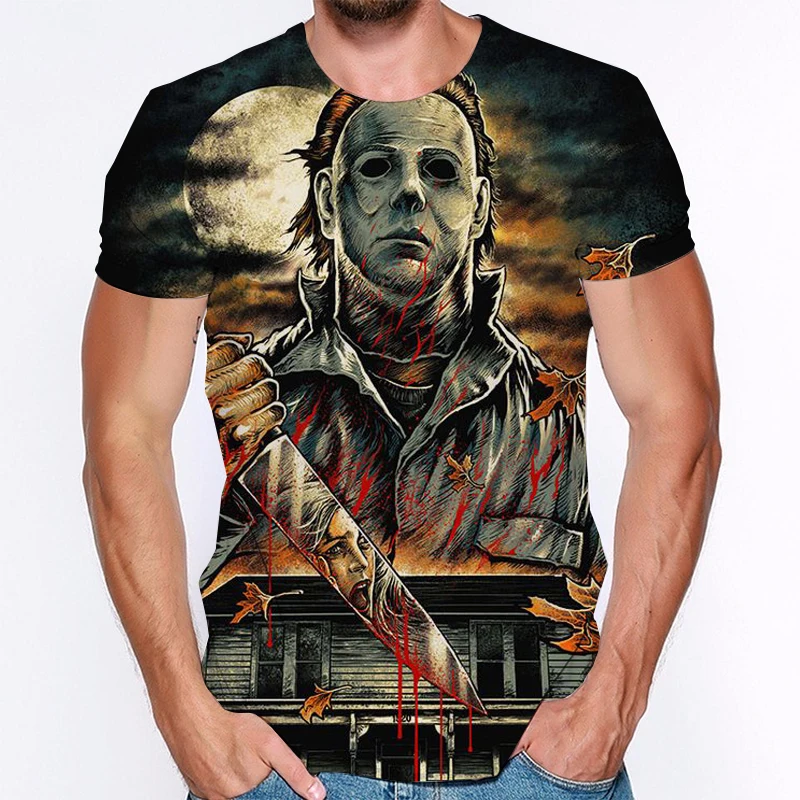 2021 3d Mens T-Shirt O-Neck Short Sleeve Men T Shirt for Male Hot Horror Movie Chucky 3d T-Shirts Man Clothing TShirt Brand Tees
2021 3d Mens T-Shirt O-Neck Short Sleeve Men T Shirt for Male Hot Horror Movie Chucky 3d T-Shirts Man Clothing TShirt Brand Tees