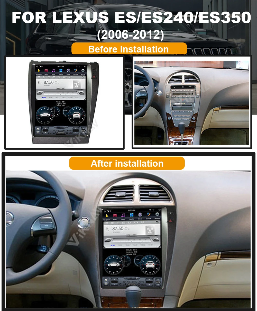 12.1inch Android System vertical screen car player For-LEXUS ES ES240 ES350 2006-2012 GPS navigation DVD multimedia
12.1inch Android System vertical screen car player For-LEXUS ES ES240 ES350 2006-2012 GPS navigation DVD multimedia