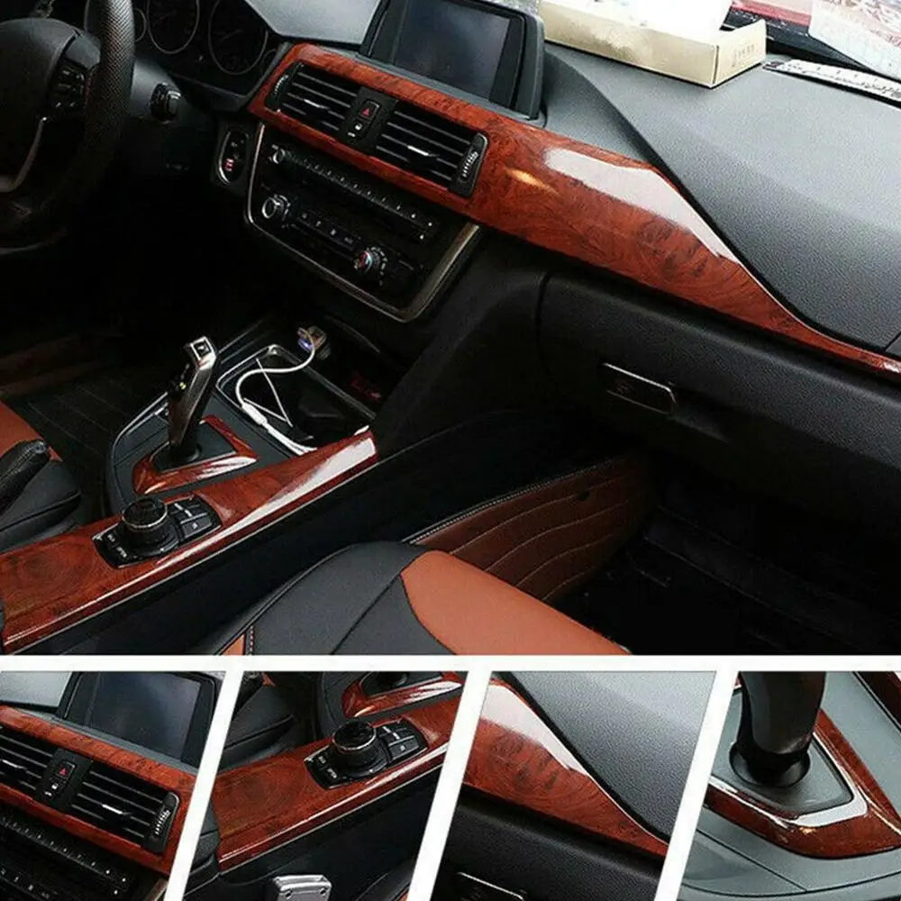 High Glossy Car Interior Wood Grain Textured Wrap Sticker Decal Sheet Film DIY Car Interior Film
High Glossy Car Interior Wood Grain Textured Wrap Sticker Decal Sheet Film DIY Car Interior Film