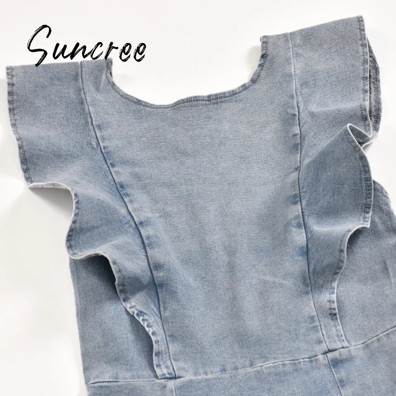 SUNCREE Vintage Casual Women's Dresses Sexy Denim Bodycon Dresses for Women 2021 New Fashion Irregular Ruffle Summer Dress Woman
SUNCREE Vintage Casual Women's Dresses Sexy Denim Bodycon Dresses for Women 2021 New Fashion Irregular Ruffle Summer Dress Woman