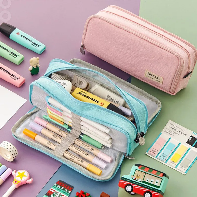 Large Capacity Pencil Case Cute Pencilcase School Case SupplPencil Bag School Box Pencils Pouch 3 Compartments Stationery Bag
Large Capacity Pencil Case Cute Pencilcase School Case SupplPencil Bag School Box Pencils Pouch 3 Compartments Stationery Bag
