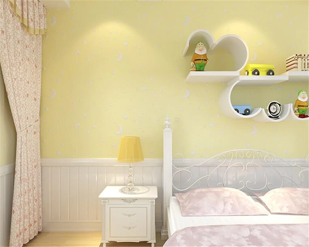 3D luminous children room ceiling wallpaper blue pink yellow white moon stars glow wall paper wall sticker behang Beibehang
3D luminous children room ceiling wallpaper blue pink yellow white moon stars glow wall paper wall sticker behang Beibehang