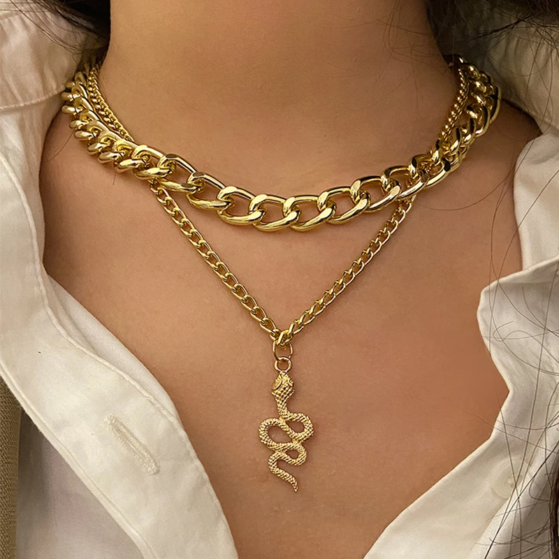 17KM Punk Multilayered Gold Chunky Chain Choker Necklace For Women Fashion Irregular Round Pendant Necklace 2021 Trend Jewelry
17KM Punk Multilayered Gold Chunky Chain Choker Necklace For Women Fashion Irregular Round Pendant Necklace 2021 Trend Jewelry