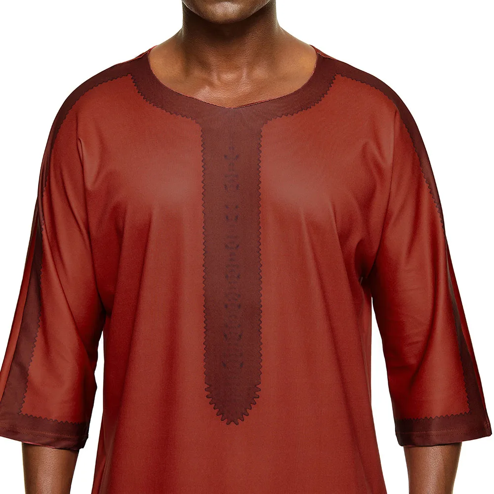 Islam Abaya Men's Clothing Muslim Dresses Long 2021 O-Neck Color Burgundy Patchwork Fashion Straight Male Dress 2021 Summer
Islam Abaya Men's Clothing Muslim Dresses Long 2021 O-Neck Color Burgundy Patchwork Fashion Straight Male Dress 2021 Summer