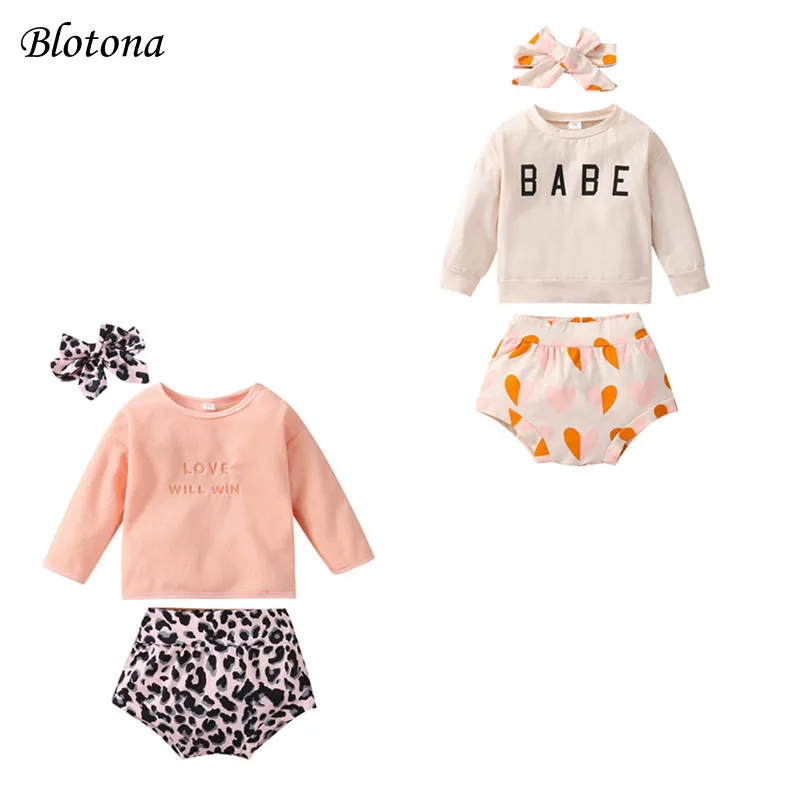 Blotona Baby Boys Girls Casual Sweatshirt and Shorts Set Letter Long Sleeve Pullover Tops + Lepoard Short Pants +Headband, 0-24M
Blotona Baby Boys Girls Casual Sweatshirt and Shorts Set Letter Long Sleeve Pullover Tops + Lepoard Short Pants +Headband, 0-24M