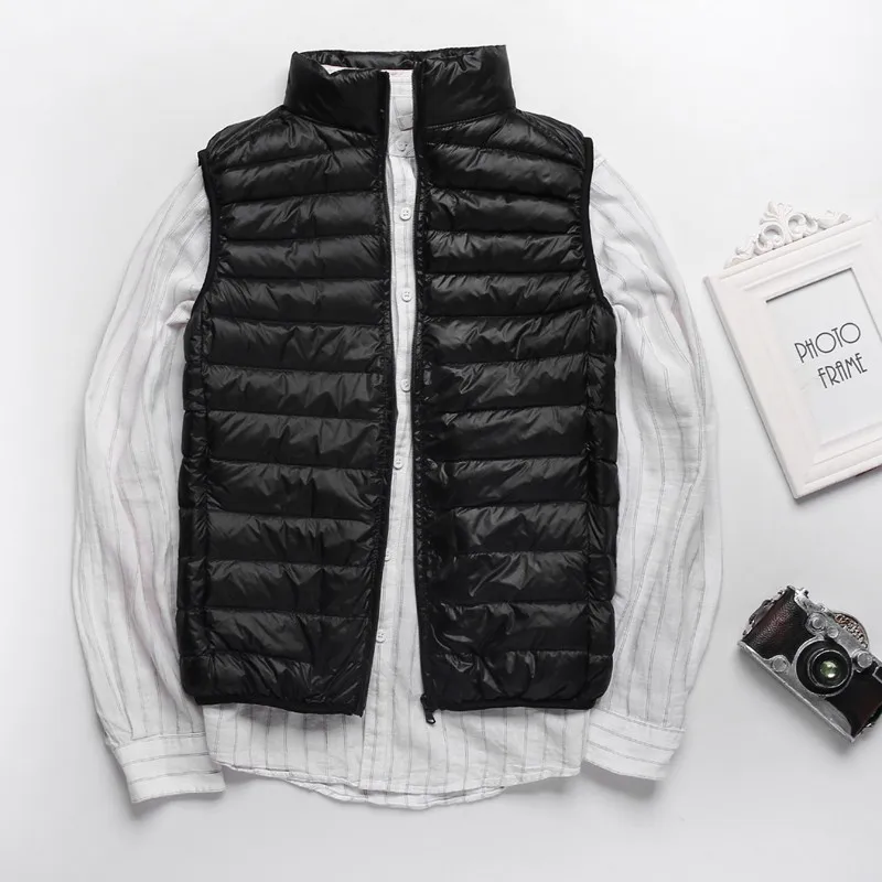 Winter Coat Duck Stand Vest Windproof Jacket Ultralight Fashion Duck Waistcoat Down Down Collar Vest Puffer Sleeveless Men Down
Winter Coat Duck Stand Vest Windproof Jacket Ultralight Fashion Duck Waistcoat Down Down Collar Vest Puffer Sleeveless Men Down