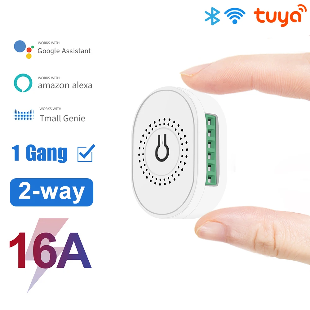 1/2 Gang 16A Tuya Mini WiFi Switch Wireless Relay Supports 2 Way Control DIY Smart Home with Alexa Google Home Smart Life
1/2 Gang 16A Tuya Mini WiFi Switch Wireless Relay Supports 2 Way Control DIY Smart Home with Alexa Google Home Smart Life