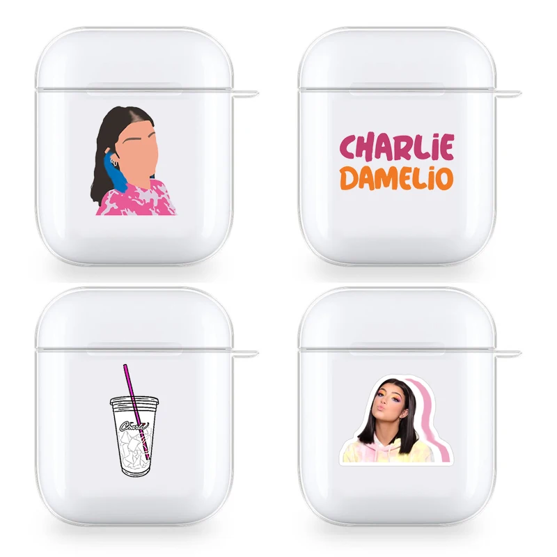 Charli damelio Fashion Cases For Apple Airpods 3 2 1 Pro Case Clear Wireless Bluetooth Earphone Case Protective Shell
Charli damelio Fashion Cases For Apple Airpods 3 2 1 Pro Case Clear Wireless Bluetooth Earphone Case Protective Shell