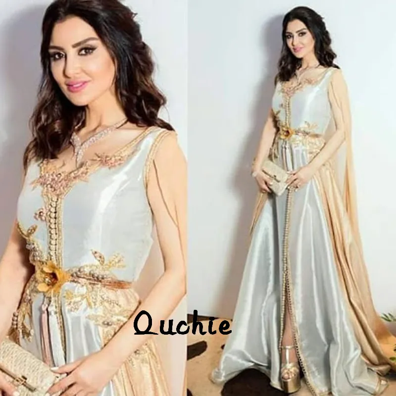 With Jacket Moroccan Kaftan Evening Dresses Applique Flower Color Matching Arabic Muslim Special Occasion Formal Party Gown
With Jacket Moroccan Kaftan Evening Dresses Applique Flower Color Matching Arabic Muslim Special Occasion Formal Party Gown