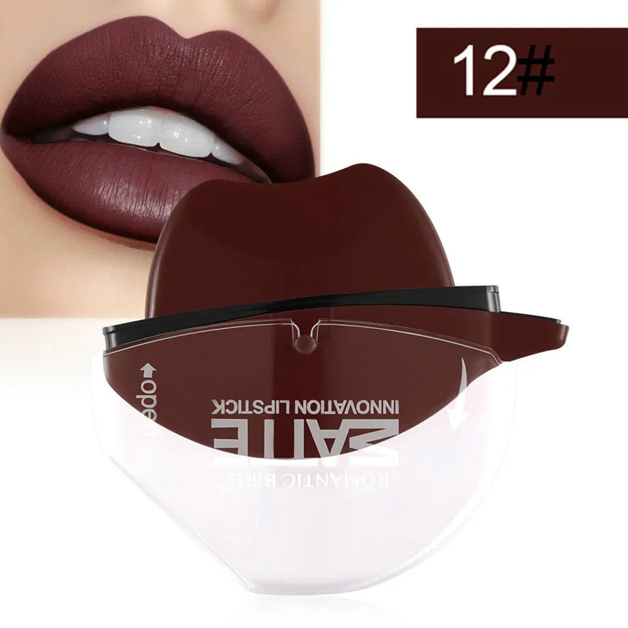 Модная пикантная обувь с красной коричневый губная помада, матовая, Водонепроницаемый бархатная Губная помада 12 Цвета сексуальный красный ...
Модная пикантная обувь с красной коричневый губная помада, матовая, Водонепроницаемый бархатная Губная помада 12 Цвета сексуальный красный ...