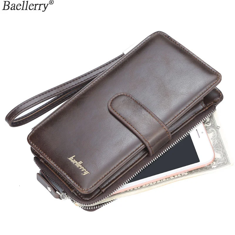 Baellerry Luxury Male Leather Phone Purse Men's Clutch Wallets Men Brown Dollar Price Handy Bags Business Carteras Mujer Wallets
Baellerry Luxury Male Leather Phone Purse Men's Clutch Wallets Men Brown Dollar Price Handy Bags Business Carteras Mujer Wallets