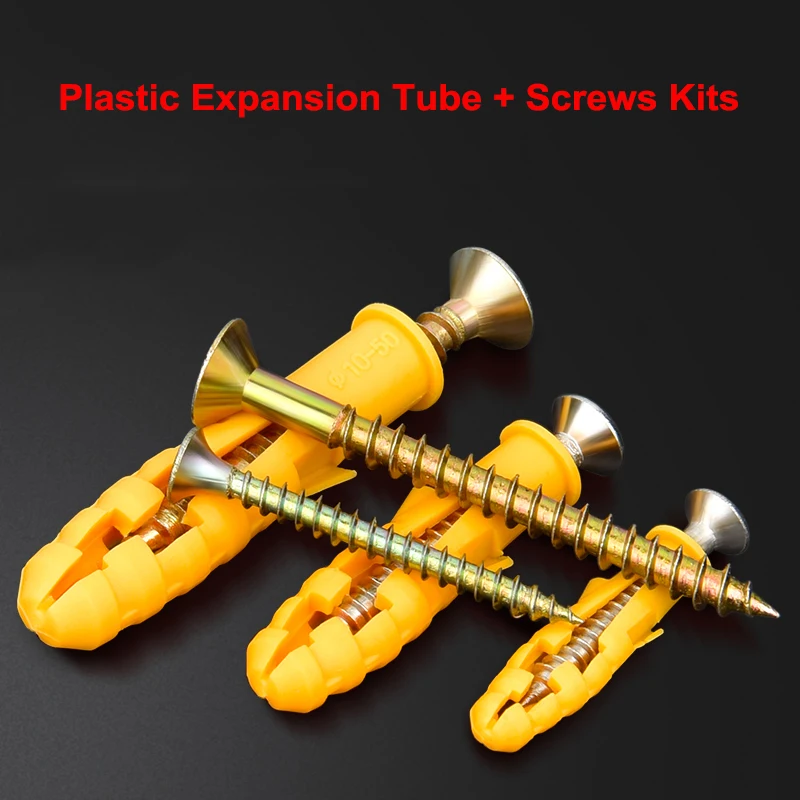 Self Drilling Wall Expansion Screw Kit Drywall Screw Sets Plastic Expansion Tube With Screws 304SS/Color Zinc
Self Drilling Wall Expansion Screw Kit Drywall Screw Sets Plastic Expansion Tube With Screws 304SS/Color Zinc