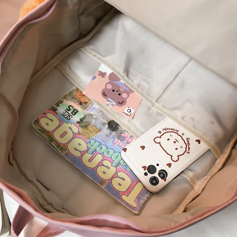 2021 New Waterproof Nylon Women Backpack Female Transparent Pocket Travel Bag College Girls Insert Buckle Schoolbag Book Mochila
2021 New Waterproof Nylon Women Backpack Female Transparent Pocket Travel Bag College Girls Insert Buckle Schoolbag Book Mochila