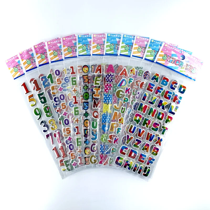 12 Sheets/Set Number Letter 3D Puffy Bubble Stickers Waterpoof DIY Digital Alphabet Scrapbook for Kids Gift
12 Sheets/Set Number Letter 3D Puffy Bubble Stickers Waterpoof DIY Digital Alphabet Scrapbook for Kids Gift