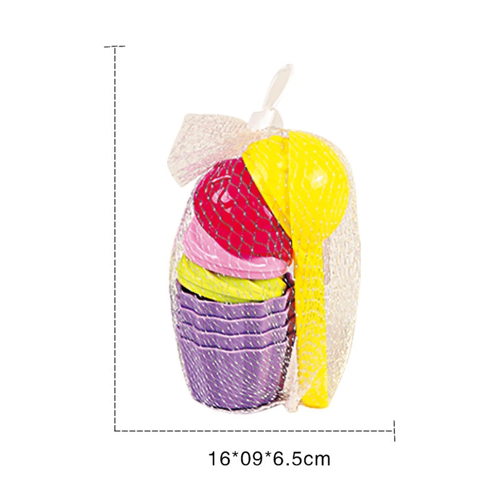 9Pcs Summer Kids Simulated Ice Cream Sand Play Mold Tool Outdoor Beach Game Toy