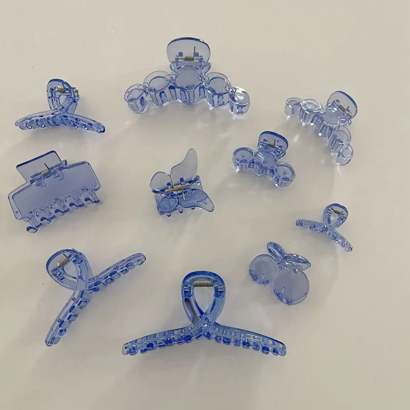 Transparent Blue Acetate Hair Claws Large Geometric Hollow Square Simple Style Crab Shark Clip Female Acrylic Hair Accessories
Transparent Blue Acetate Hair Claws Large Geometric Hollow Square Simple Style Crab Shark Clip Female Acrylic Hair Accessories