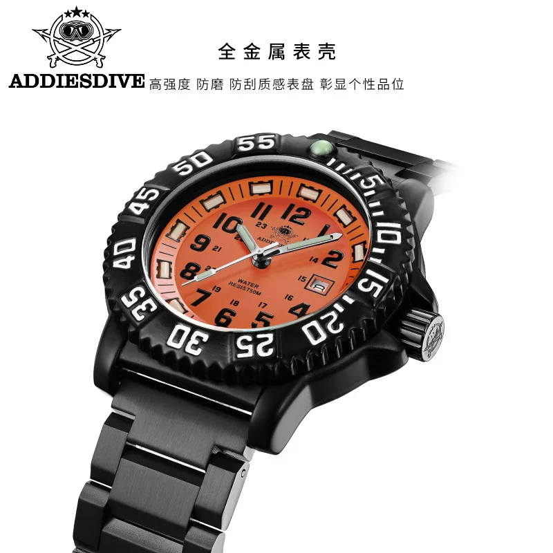 Addies/ Aidis Brand New Quartz Watch Men's Sports Waterproof Watch Luminous Stainless Steel Watch his and hers
Addies/ Aidis Brand New Quartz Watch Men's Sports Waterproof Watch Luminous Stainless Steel Watch his and hers