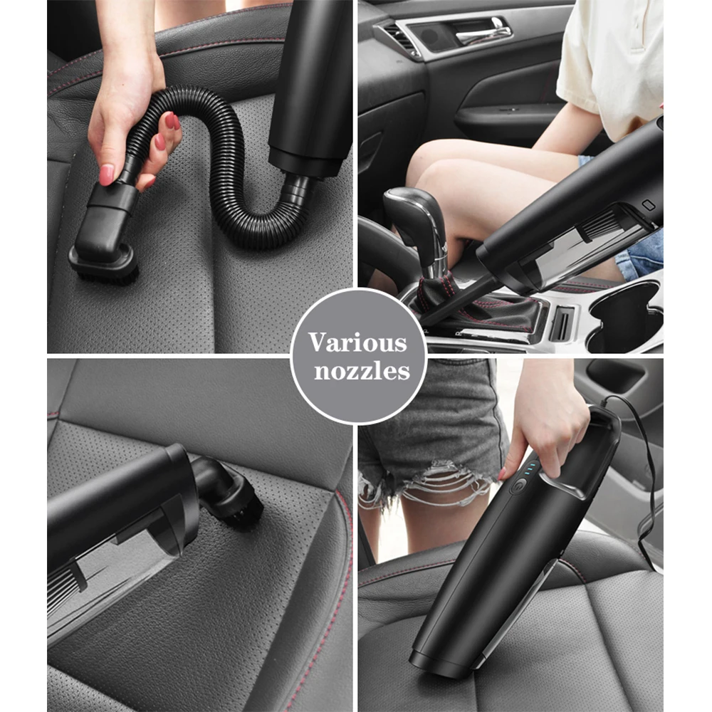600000Pa Car Vacuum Cleaner 120W Odkurzacz Bezprzewodowy 360 Cyclone Suction Wet/Dry for Auto Home Handheld Cordless Vacuums 
600000Pa Car Vacuum Cleaner 120W Odkurzacz Bezprzewodowy 360 Cyclone Suction Wet/Dry for Auto Home Handheld Cordless Vacuums