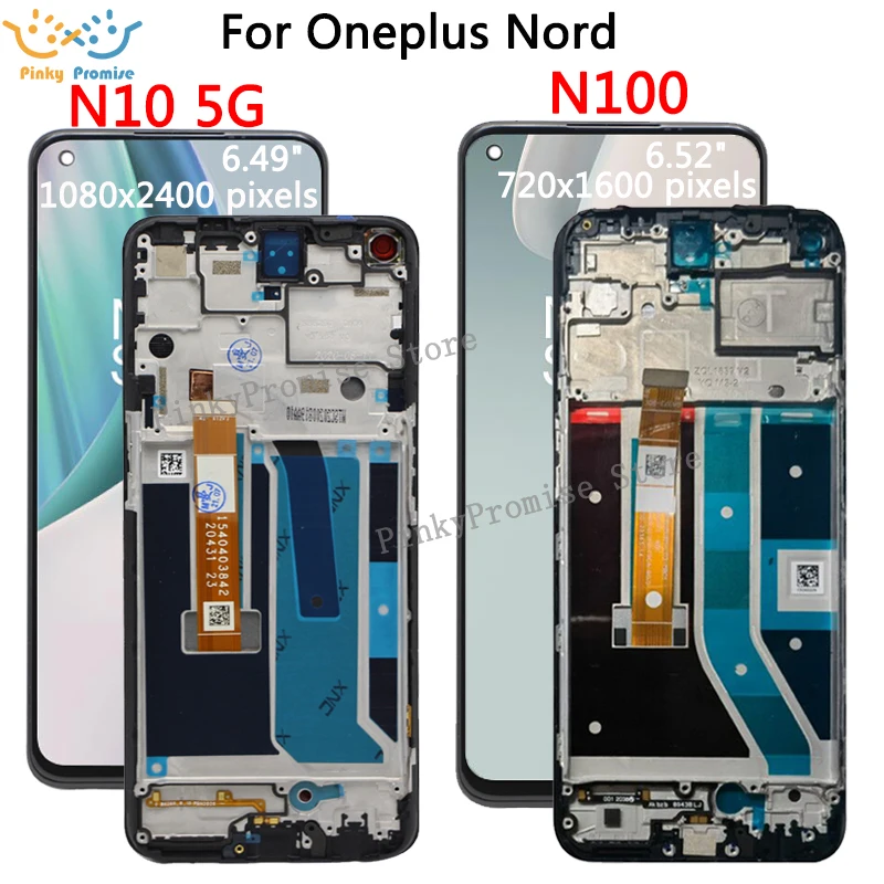 ЖК-дисплей с рамкой для Oneplus Nord N10 5G / NORD N100 BE2013 BE2029 оригинальный кодирующий