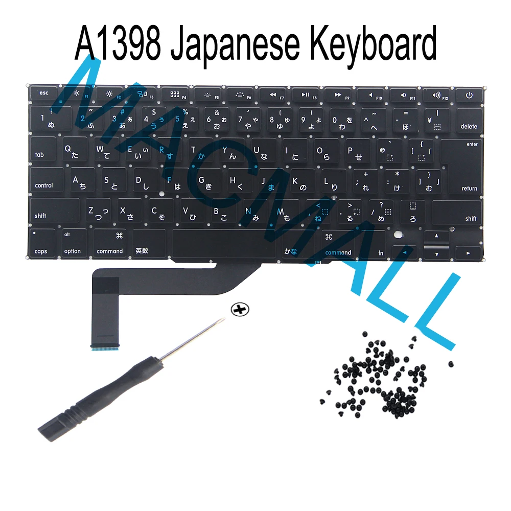 Новая японская сменная клавиатура A1398 для Macbook Pro Retina, 15 дюймов, с винтами, 2012, 2013, 2014, 2015 год
Новая японская сменная клавиатура A1398 для Macbook Pro Retina, 15 дюймов, с винтами, 2012, 2013, 2014, 2015 год