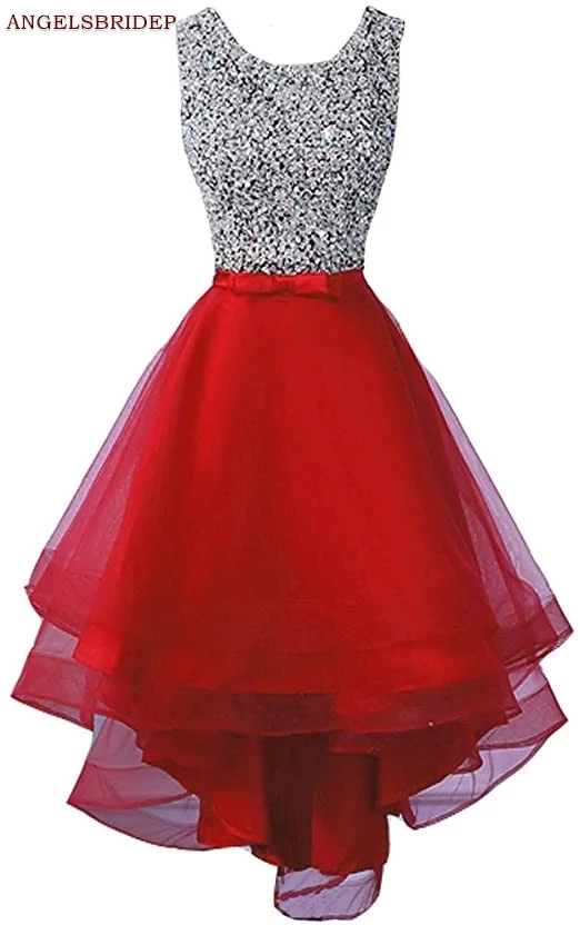 ANGELSBRIDEP High-Low Prom Dresses Vestidos de festa Fashion Sparkly Beading Tulle Special Occasion Evening Party Gowns
ANGELSBRIDEP High-Low Prom Dresses Vestidos de festa Fashion Sparkly Beading Tulle Special Occasion Evening Party Gowns