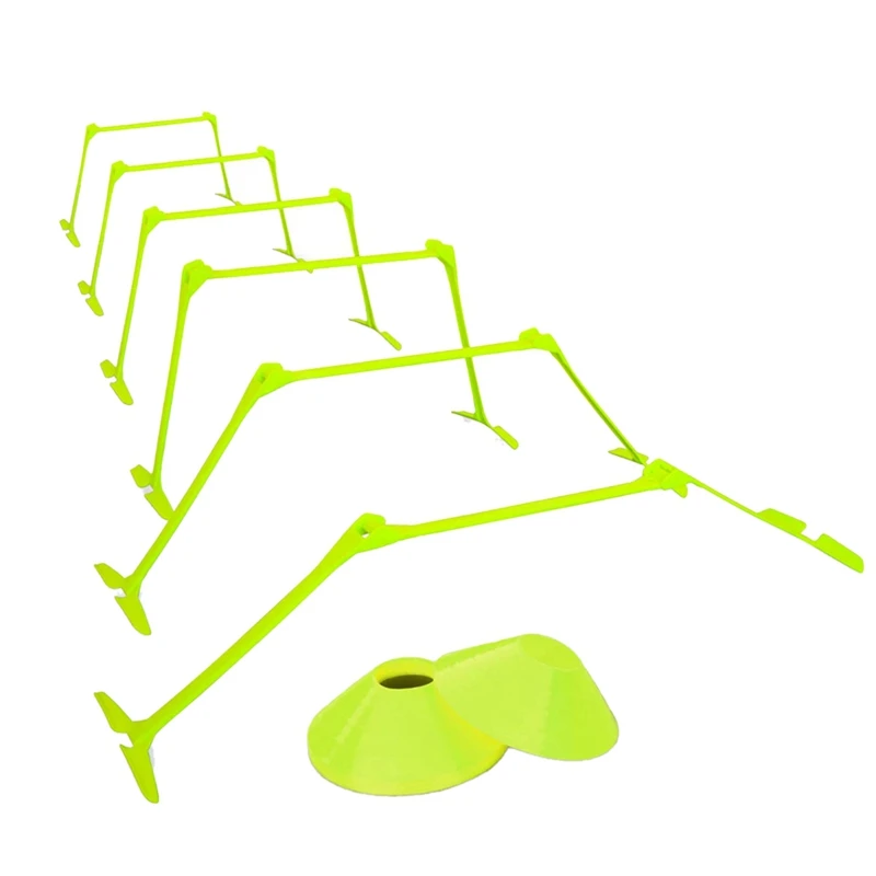 Adjustable Hurdles and Cone Set Agility Hurdles Disc Cones for Soccer Sports Plyometric Speed Training
Adjustable Hurdles and Cone Set Agility Hurdles Disc Cones for Soccer Sports Plyometric Speed Training