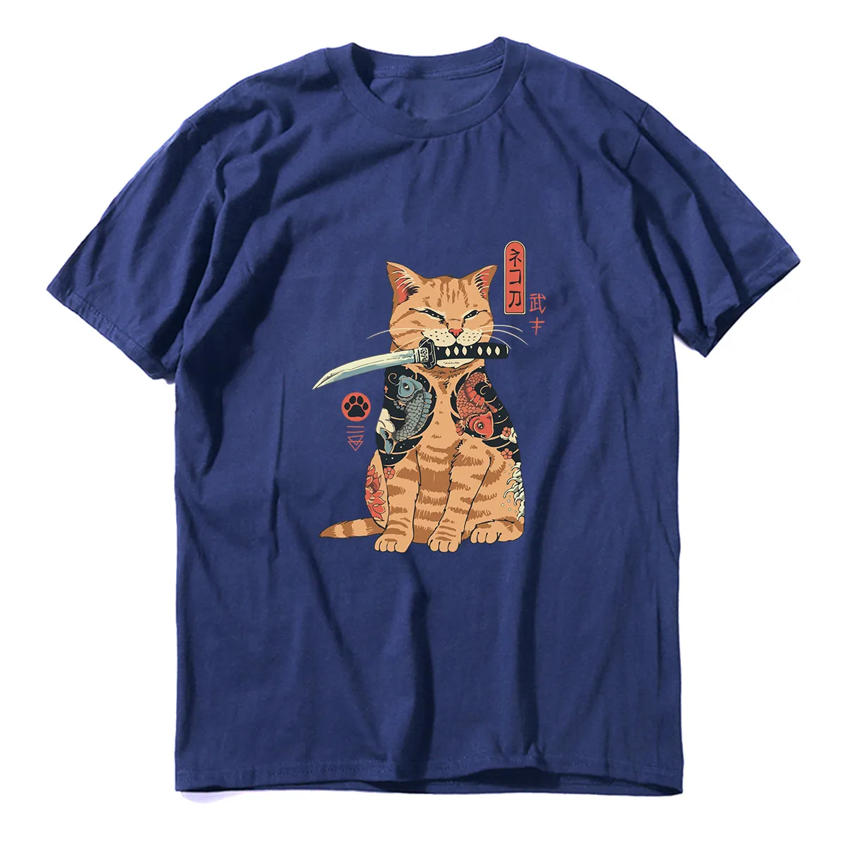 Unisex 100% Japanese Style Cat Anime Samurai Sword Men's Novelty Oversized T-Shirt Women Casual Streetwear Soft Tee EU Size Gift
Unisex 100% Japanese Style Cat Anime Samurai Sword Men's Novelty Oversized T-Shirt Women Casual Streetwear Soft Tee EU Size Gift