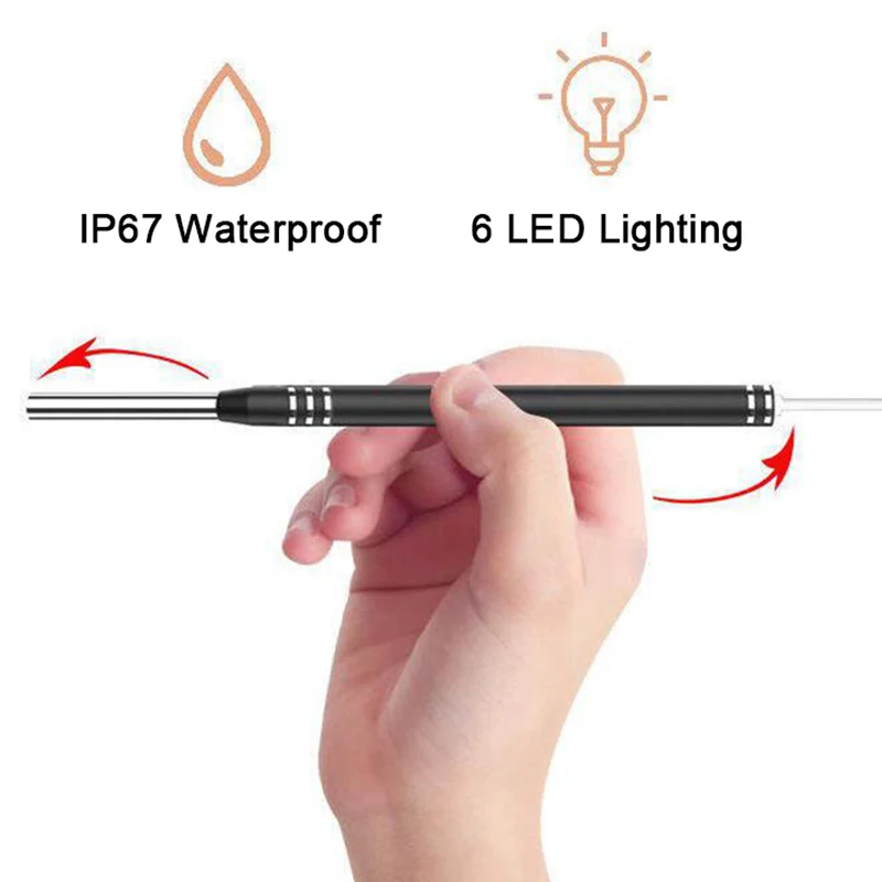 New USB Endoscope Visual Ears Cleaning Earpick Spoon Earwax Removal Kit Tool 1 Set
New USB Endoscope Visual Ears Cleaning Earpick Spoon Earwax Removal Kit Tool 1 Set