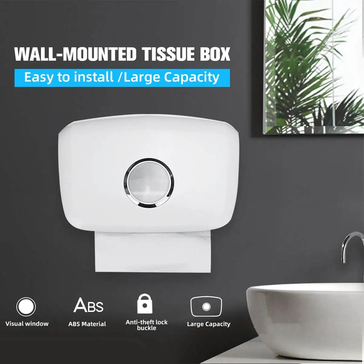 Toilet Paper Holder Paper-Towels Wall Mounted Tissue Box Holder for home office hotel Storage-Box Tissue-Dispenser
Toilet Paper Holder Paper-Towels Wall Mounted Tissue Box Holder for home office hotel Storage-Box Tissue-Dispenser