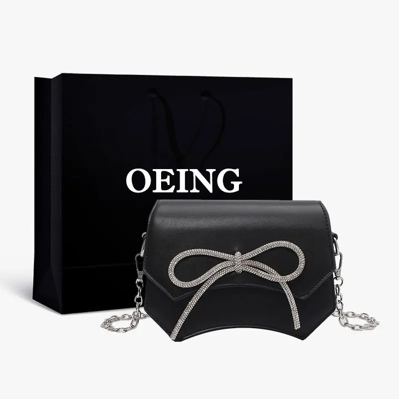 Сумки на плечо с бантом и стразами, женские сумки на цепочке, кожаные роскошные дизайнерские женские вечерние кошельки, элегантные банкетны... 
Сумки на плечо с бантом и стразами, женские сумки на цепочке, кожаные роскошные дизайнерские женские вечерние кошельки, элегантные банкетны...