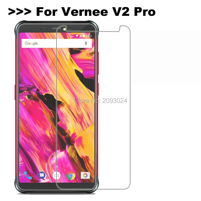 Для Vernee V2 Pro закаленное стекло крышка 9H 2.5D ультра-тонкие передние телефонные