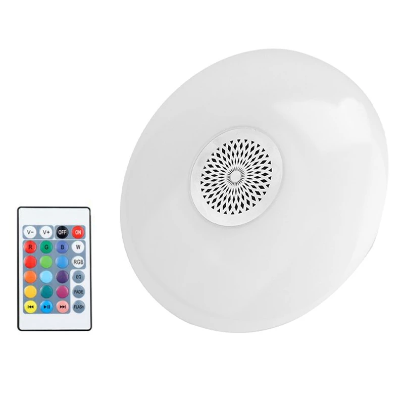 30W RGB Bluetooth Music LED Bulb Light Ceiling Lamp RC Colorful Home Decor Lamp Wireless Led Lamp With Remote Control
30W RGB Bluetooth Music LED Bulb Light Ceiling Lamp RC Colorful Home Decor Lamp Wireless Led Lamp With Remote Control