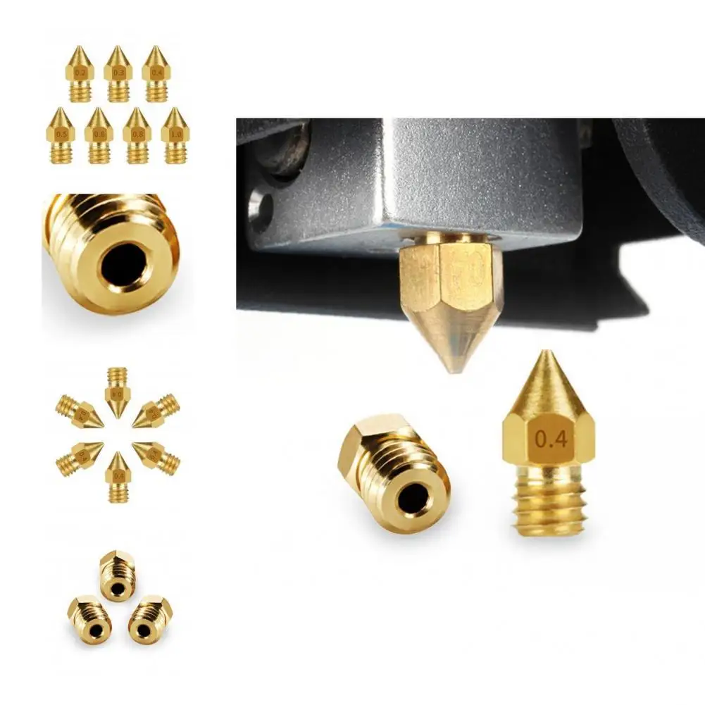 24Pcs/Set Brass Nozzle Premium Golden Color Non-scratching Extruder Accessories Extruder Nozzle Print Nozzle
24Pcs/Set Brass Nozzle Premium Golden Color Non-scratching Extruder Accessories Extruder Nozzle Print Nozzle