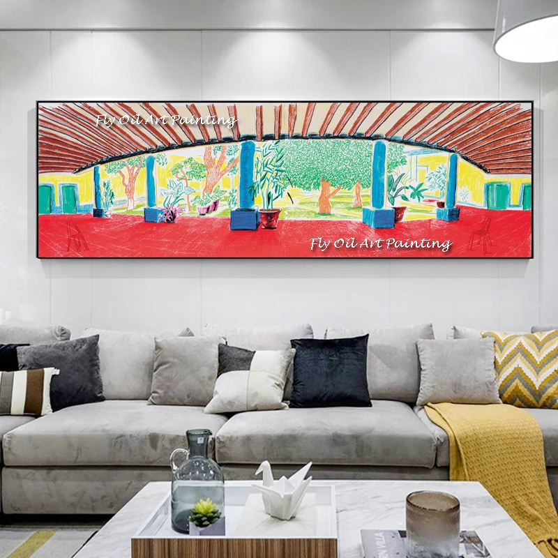 The Creative Handmade David Hockney on Canvas Paintings Wall Artwork Oil Painting Decor for Living Room Colorful House Corridor
The Creative Handmade David Hockney on Canvas Paintings Wall Artwork Oil Painting Decor for Living Room Colorful House Corridor