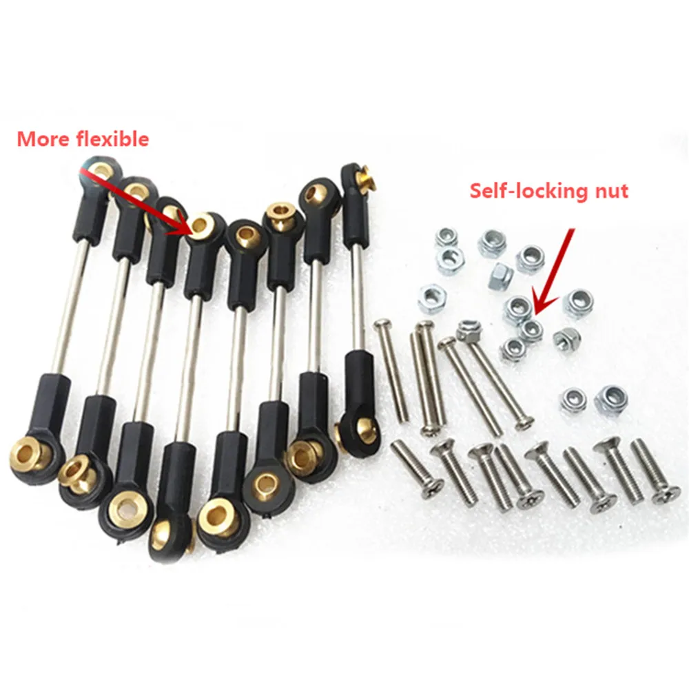 For 1/12 MN Model D90 D91 RC 1 set Ball Tie Rod Car Spare Parts Upgrade Nylon Metal Ball Tie Rod Accessories pull road
For 1/12 MN Model D90 D91 RC 1 set Ball Tie Rod Car Spare Parts Upgrade Nylon Metal Ball Tie Rod Accessories pull road