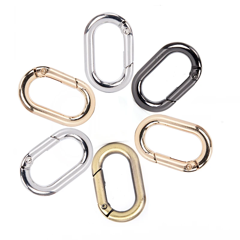 5pcs Zinc Alloy Plated Gate Spring Oval Ring Buckle Outdoor Carabiner Purses Handbags Clips Round Push Trigger Snap Hooks
5pcs Zinc Alloy Plated Gate Spring Oval Ring Buckle Outdoor Carabiner Purses Handbags Clips Round Push Trigger Snap Hooks