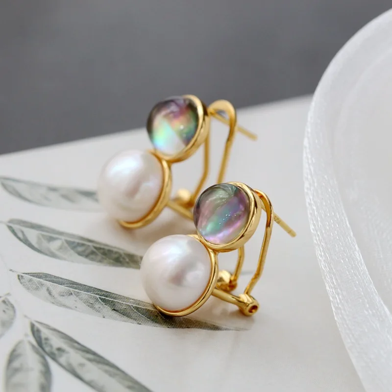 Real 925 Sterling Silver Gold Plated Natural Freshwater Pearl Earrings For Women Korean Style Fashion Stud Earring 2021 New
Real 925 Sterling Silver Gold Plated Natural Freshwater Pearl Earrings For Women Korean Style Fashion Stud Earring 2021 New