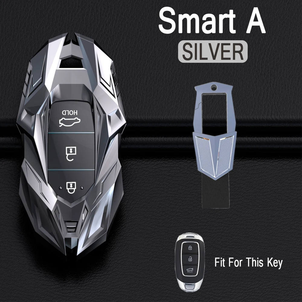 

Hight Quality Zinc Alloy Car Remote Key Case Cover For Hyundai Santa Fe TM 2019 I30 2018 Solaris Azera Elantra Grandeur Accent