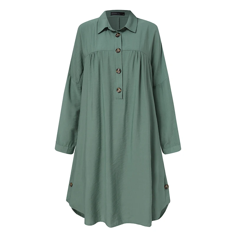 ZANZEA Women Long Shirt Retro Muslim Blouse Casual Autumn Long Sleeve Loose Tops Vintage Dubai Abaya Turkey Hijab Blusas 5XL
ZANZEA Women Long Shirt Retro Muslim Blouse Casual Autumn Long Sleeve Loose Tops Vintage Dubai Abaya Turkey Hijab Blusas 5XL