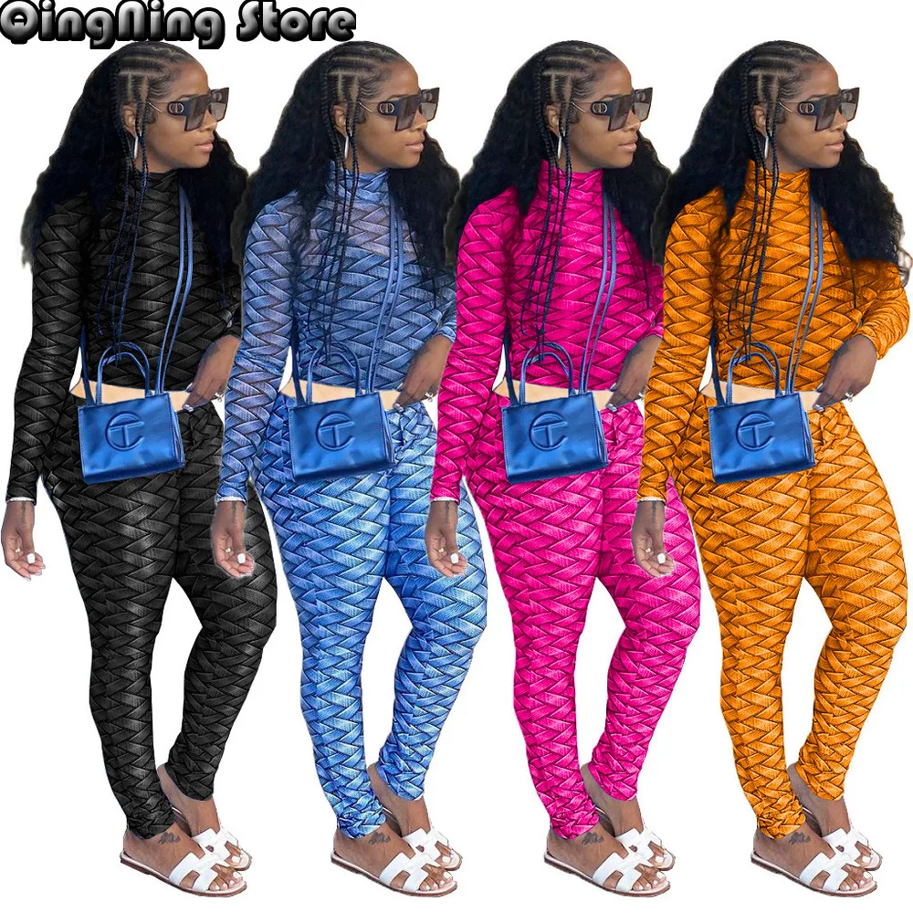 Aesthetic Print Casual Two Piece Long Pant Set Women's Tracksuit Turtleneck Full Sleeve T-shirts and Slim Fit Legging Streetwear
Aesthetic Print Casual Two Piece Long Pant Set Women's Tracksuit Turtleneck Full Sleeve T-shirts and Slim Fit Legging Streetwear