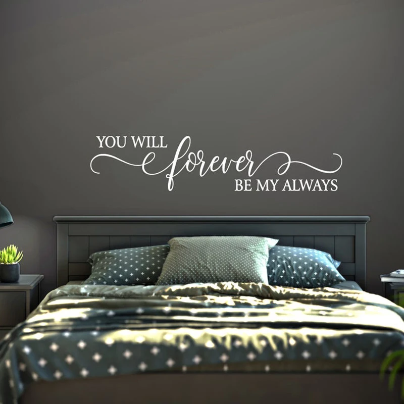 You Will Forever be My Always Decal Wall Words Vinyl Lettering Bedroom Decor quote Vinyl Wall Decal decoration 2332
You Will Forever be My Always Decal Wall Words Vinyl Lettering Bedroom Decor quote Vinyl Wall Decal decoration 2332