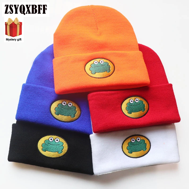 Knitted Cap Winter Warm Beanie Animal Frog Men Embroidery Hedging Soft Wool Knit Hat Women Cycling Skiing Cap Unisex
Knitted Cap Winter Warm Beanie Animal Frog Men Embroidery Hedging Soft Wool Knit Hat Women Cycling Skiing Cap Unisex